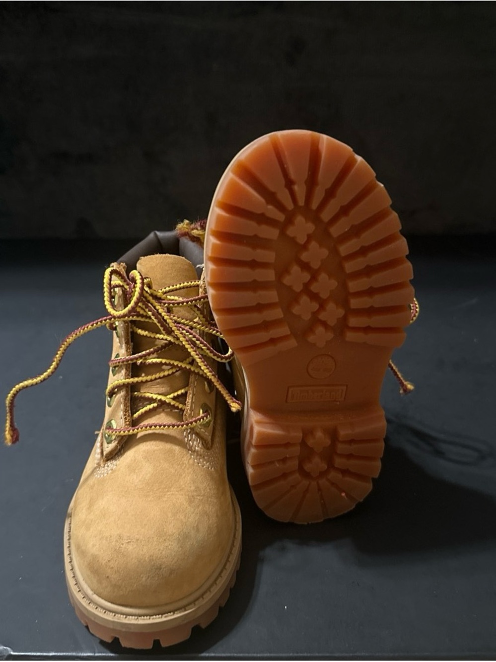 Timberland Kids Wheat Brown Suede Lace-Up Boots